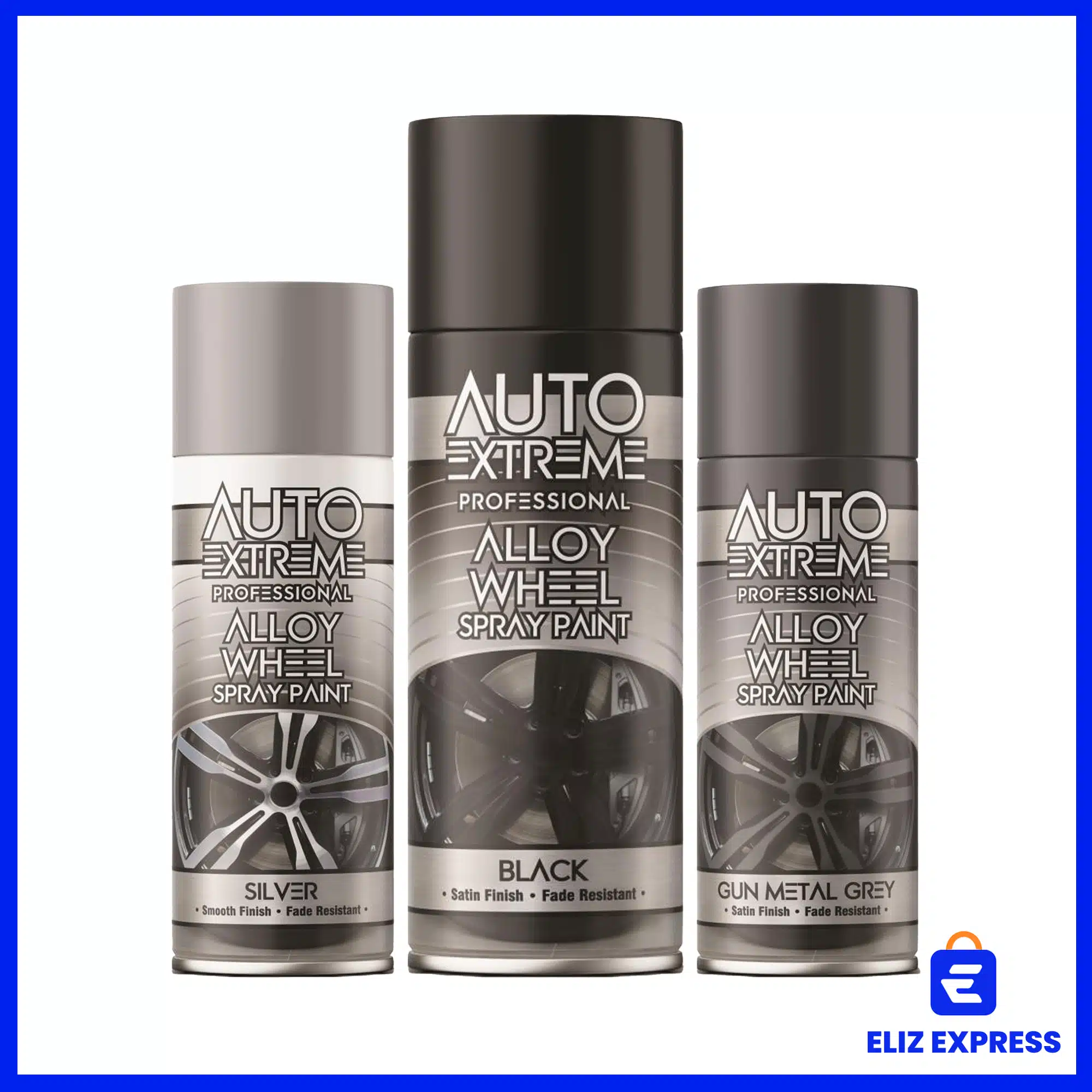Auto Extreme Alloy Wheel Spray Paint Black 400ml-2