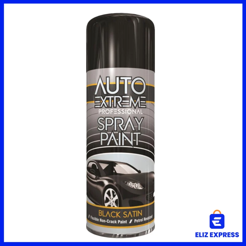 Auto Extreme Satin Spray Paint Black 400ml