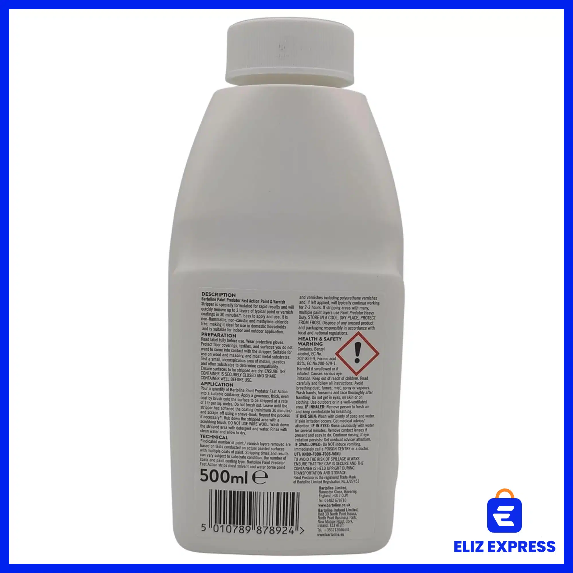 Bartoline Paint Predator Fast Action Paint Remover 500ml-2