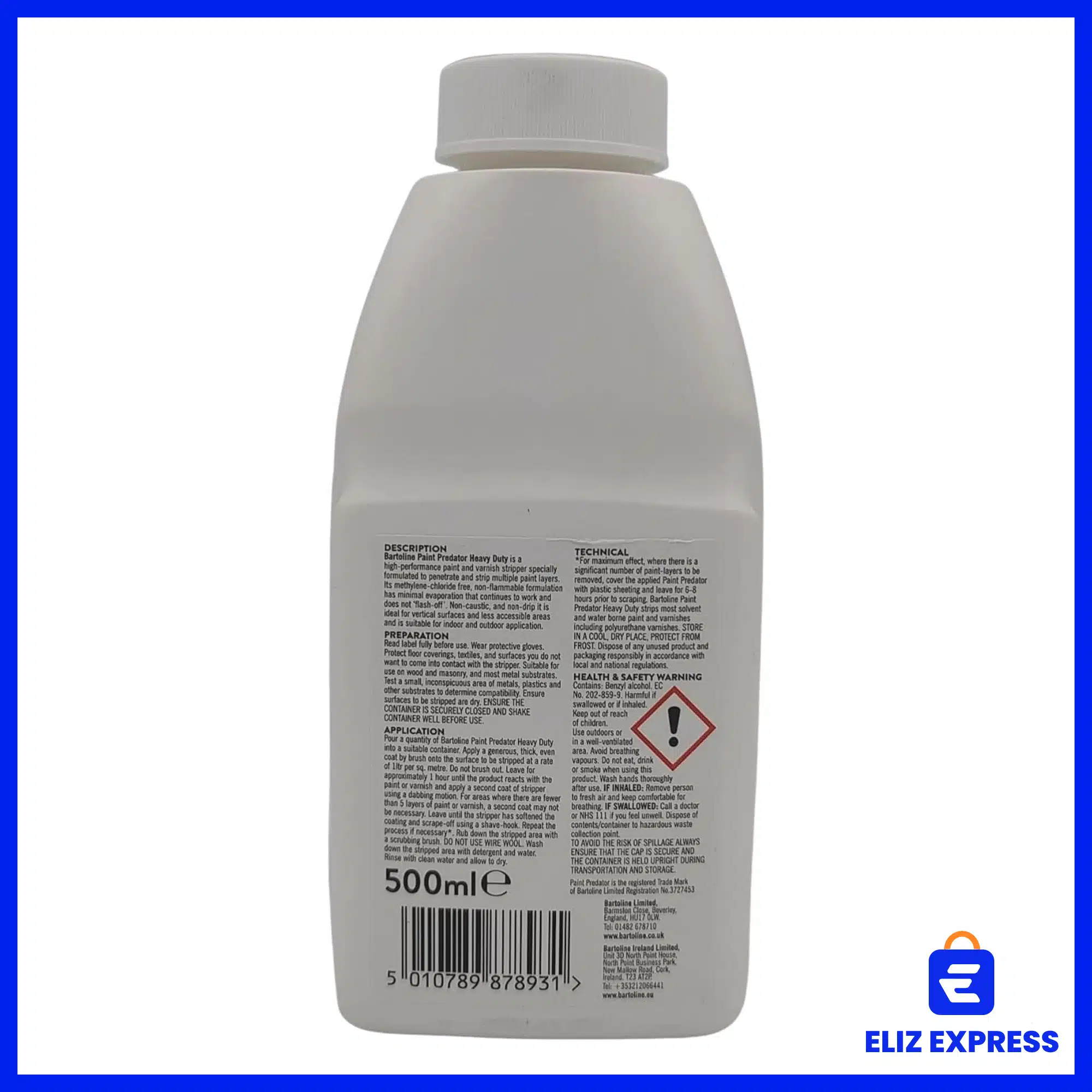 Bartoline Paint Predator Heavy Duty Paint Remover 500ml-2