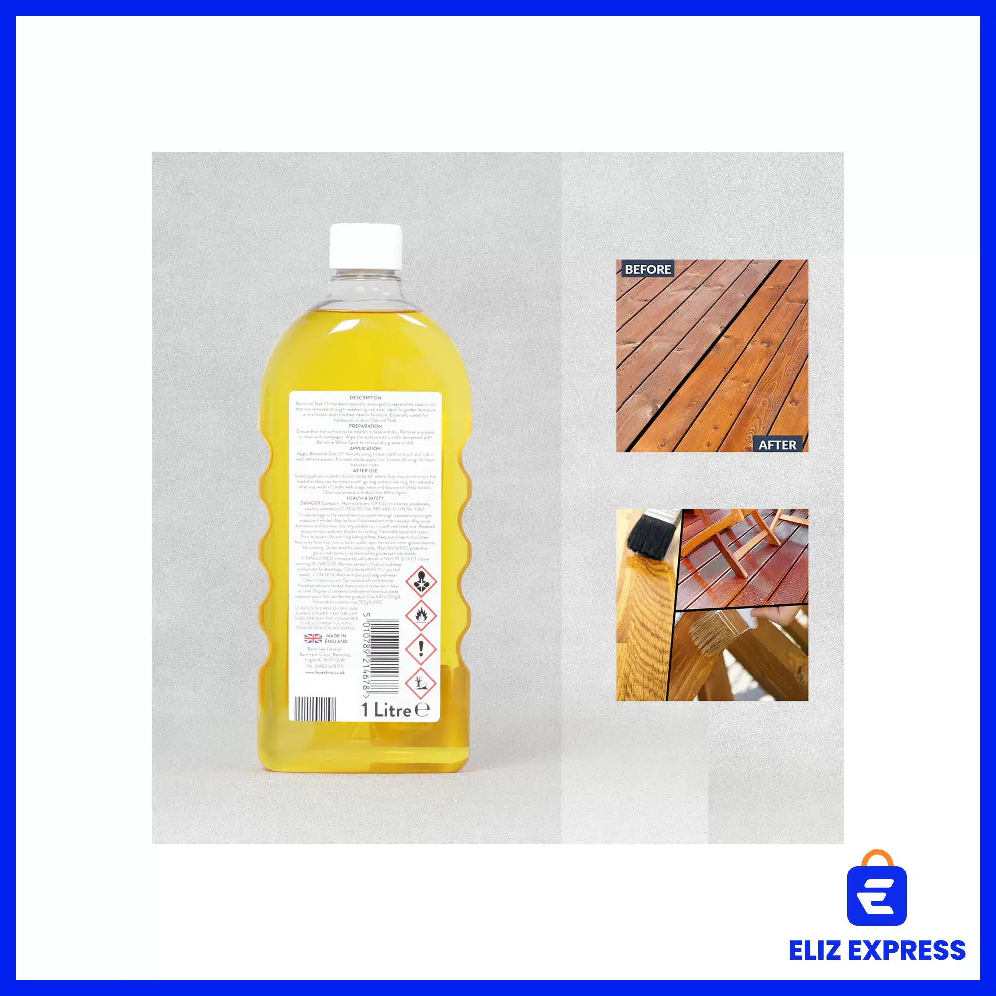 Bartoline Teak Oil 1lt-2
