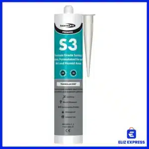 Bond-It S3 Sanitary Silicone Sealant With Fungicide Color Clear