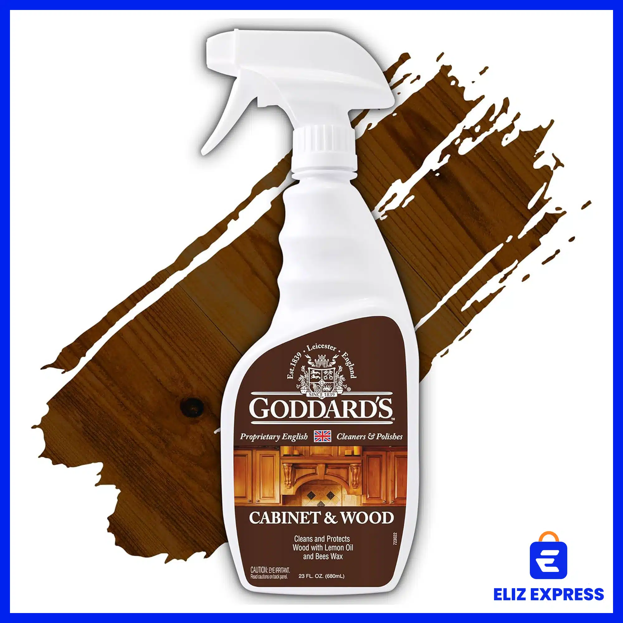 Goddard's Cabinet Makers Wax Cleaning Spray – Wood Cleaner & Furniture Polish to Shine & Protect – Wood Cleaner Spray wBee Wax & Lemon Oil for Furniture – Wood Polish 23oz-1