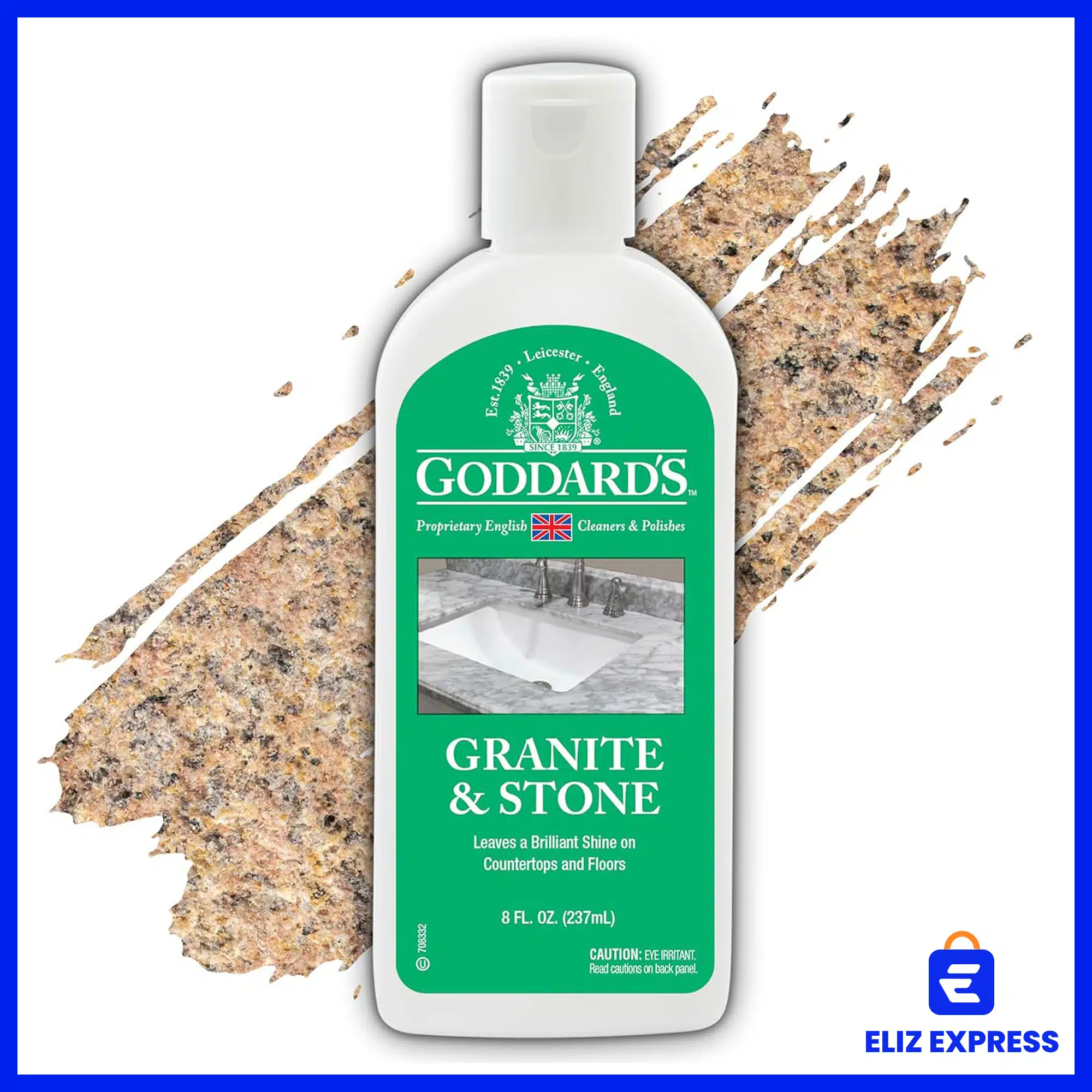 Goddard’s Marble & Granite Polish Carnauba Wax Countertop Cleaner for Scratches & Stains on Kitchen Island, Stone Surfaces, Sealer & Protectant, 8 oz-1