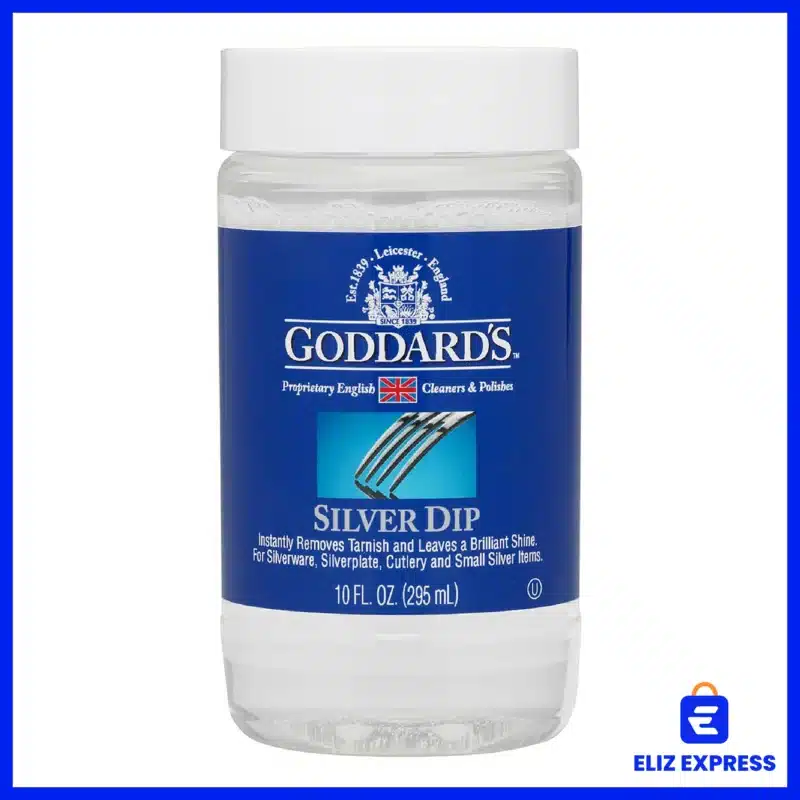Goddard’s Silver Cleaner Dip 295ml – Silver Jewelry Cleaner Solution for Filigree Metalwork & Small Items, Professional Use Silver Tarnish Remover – Silverware Cleaning Supplies-1