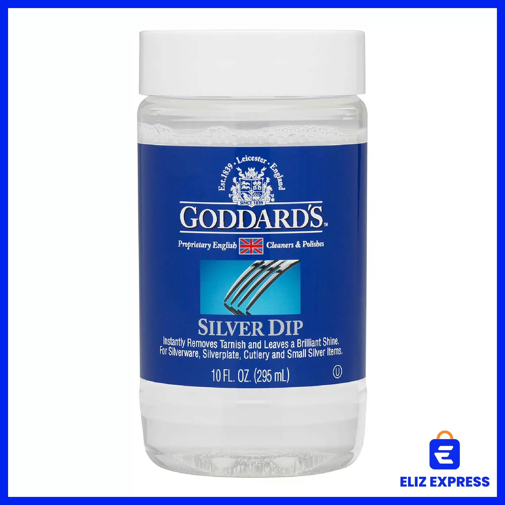 Goddard’s Silver Cleaner Dip 295ml – Silver Jewelry Cleaner Solution for Filigree Metalwork & Small Items, Professional Use Silver Tarnish Remover – Silverware Cleaning Supplies-1