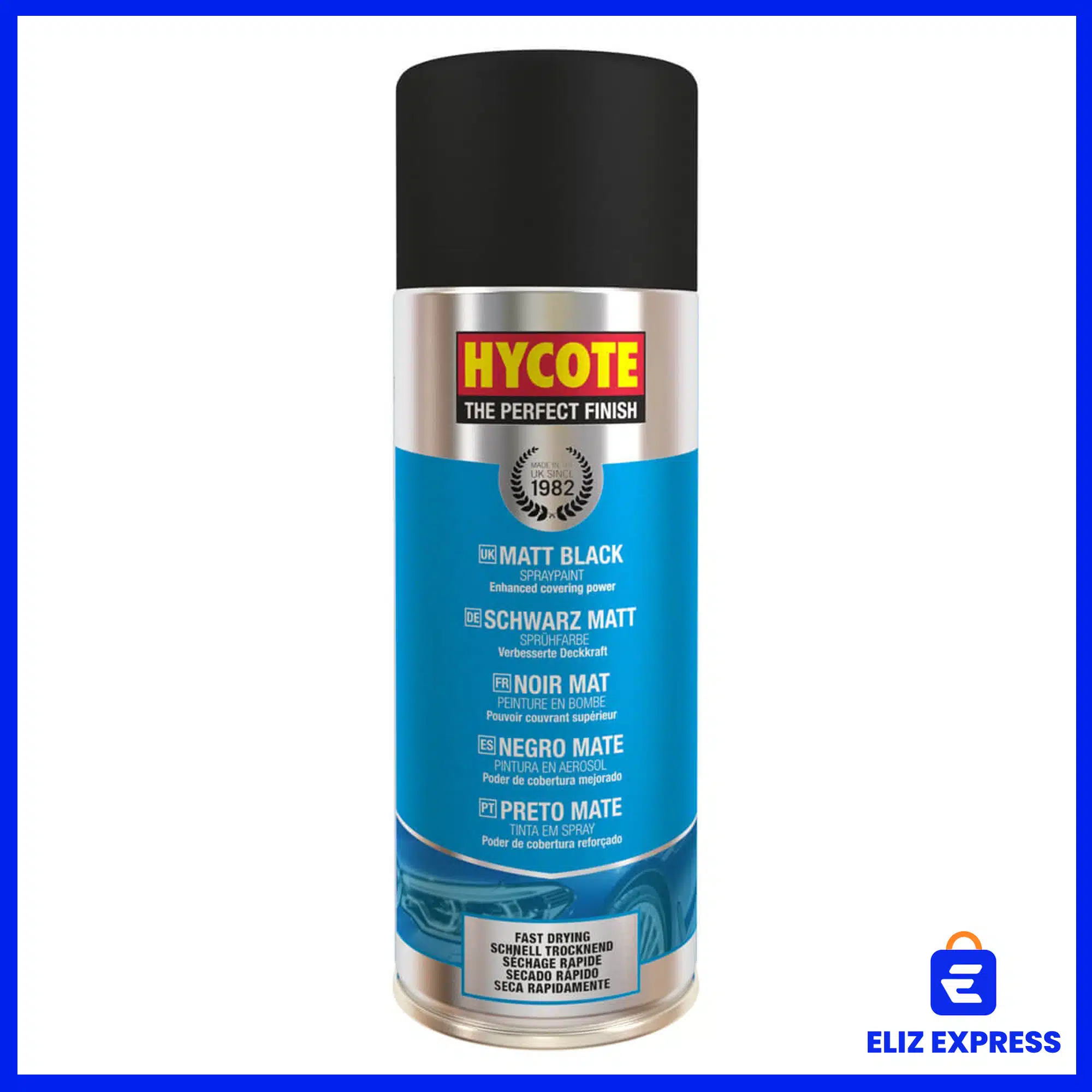 Hycote Matt Black Spray Paint 400ml