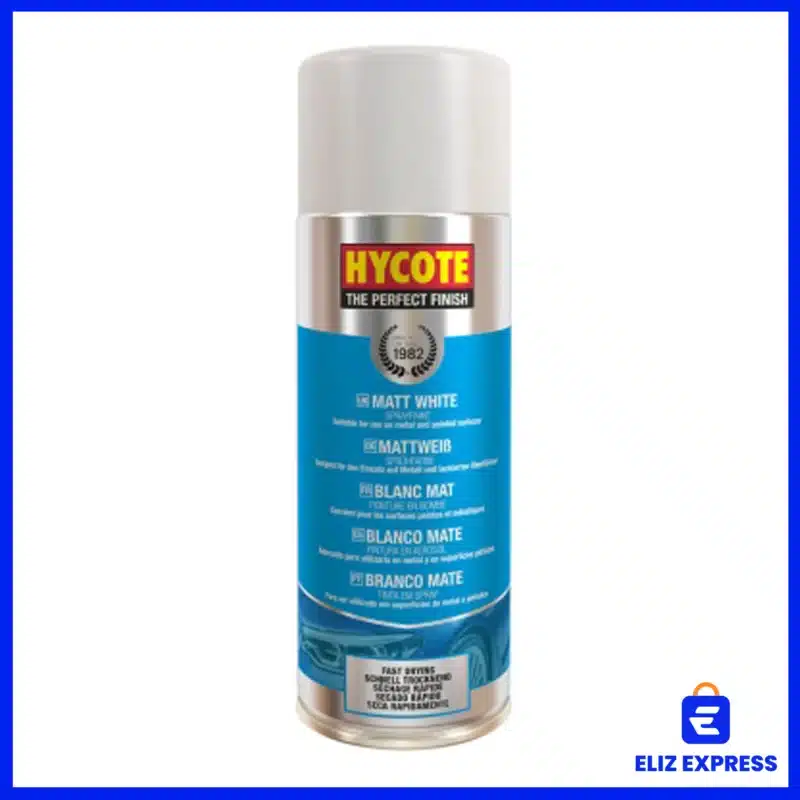 Hycote Matt White Spray Paint 400ml