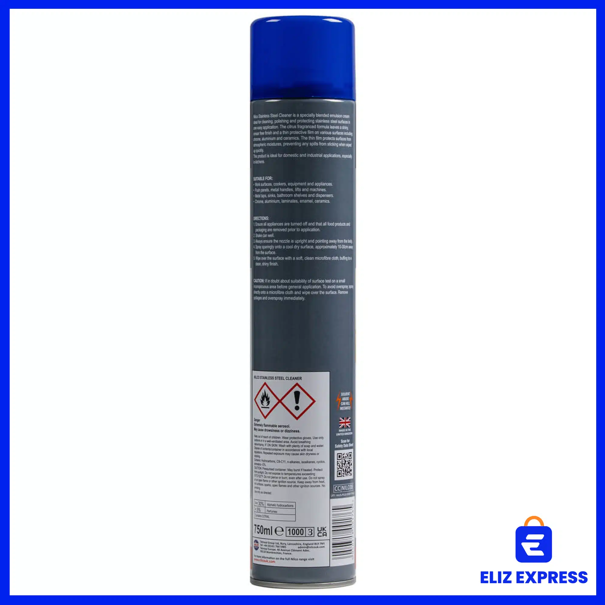 Nilco Stainless Steel Cleaner - Cleans, Polishes & Protects 750ml-2