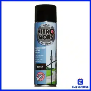Nitromors Anti-Rust Hammered Finish Metal Paint Black 500ml
