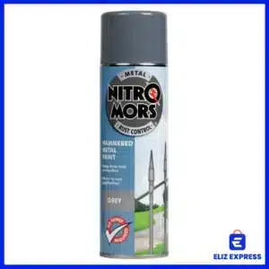 Nitromors Anti-Rust Hammered Finish Metal Paint Grey 500ml