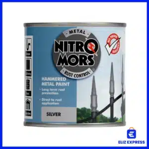 Nitromors Anti-Rust Hammered Finish Metal Paint Silver 250ml