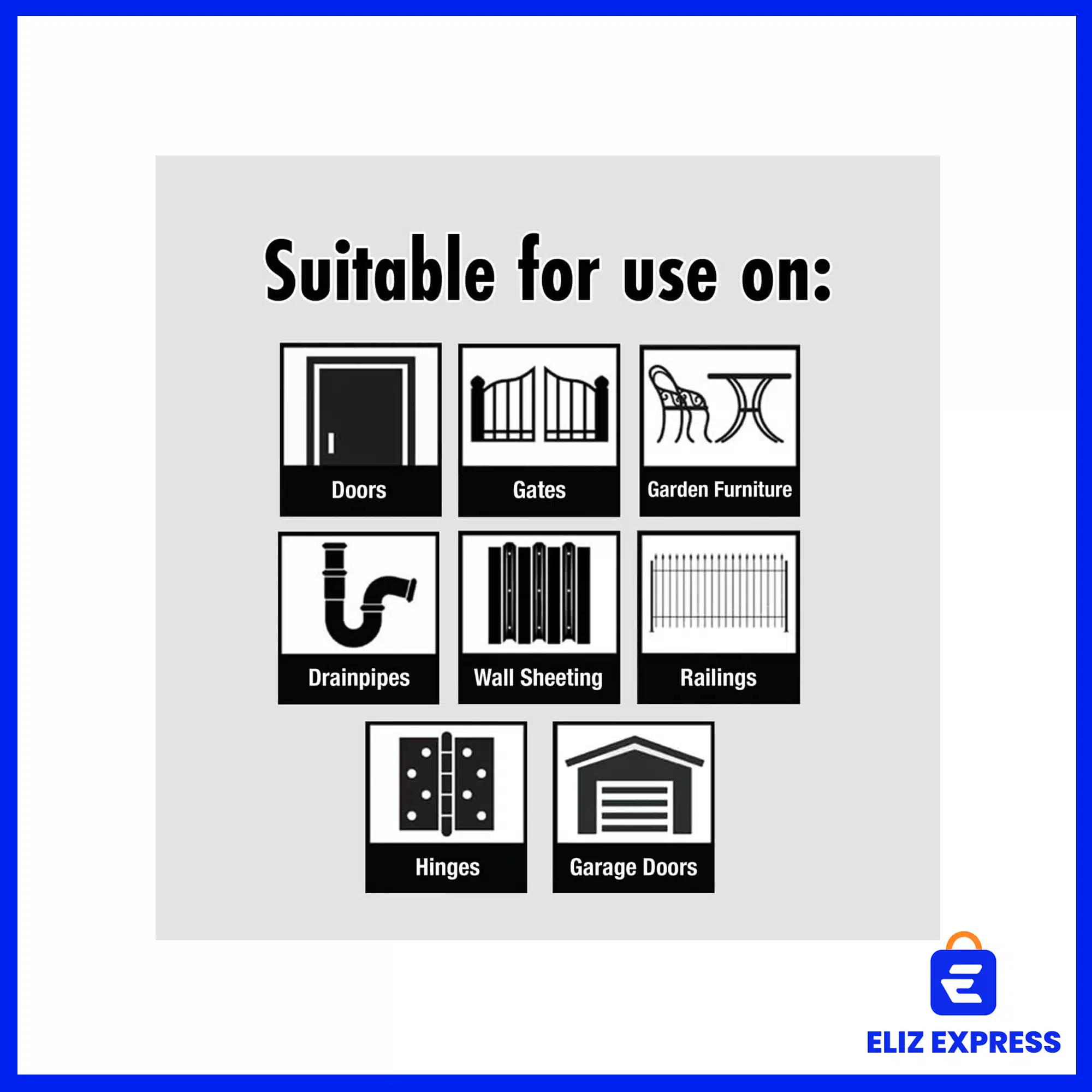 Nitromors Anti-Rust Hammered Finish Metal Paint Silver 250ml-7