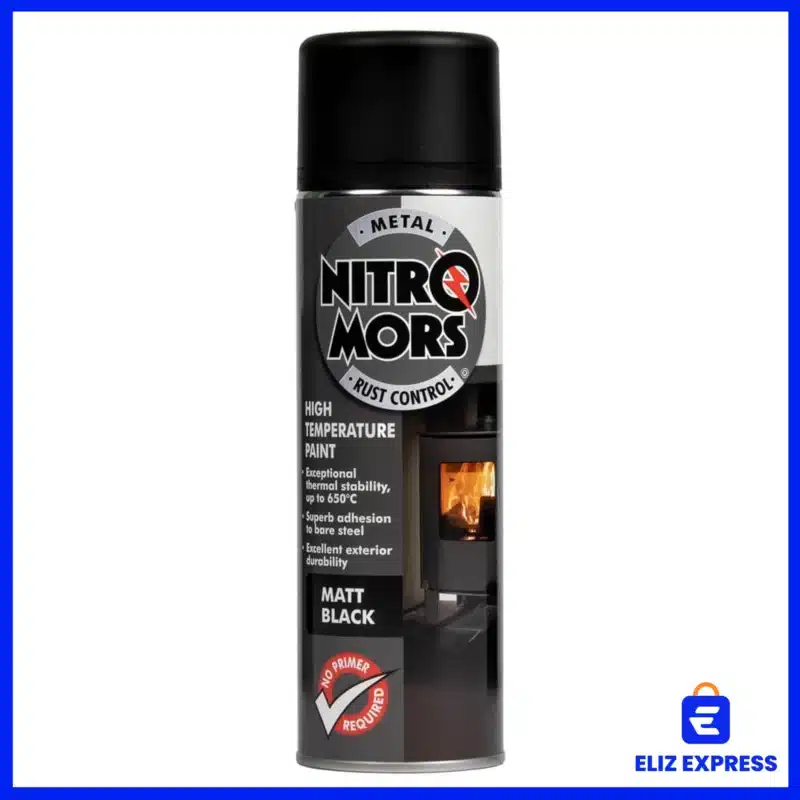 Nitromors Anti-Rust High Temperature Black Paint 500ml-1