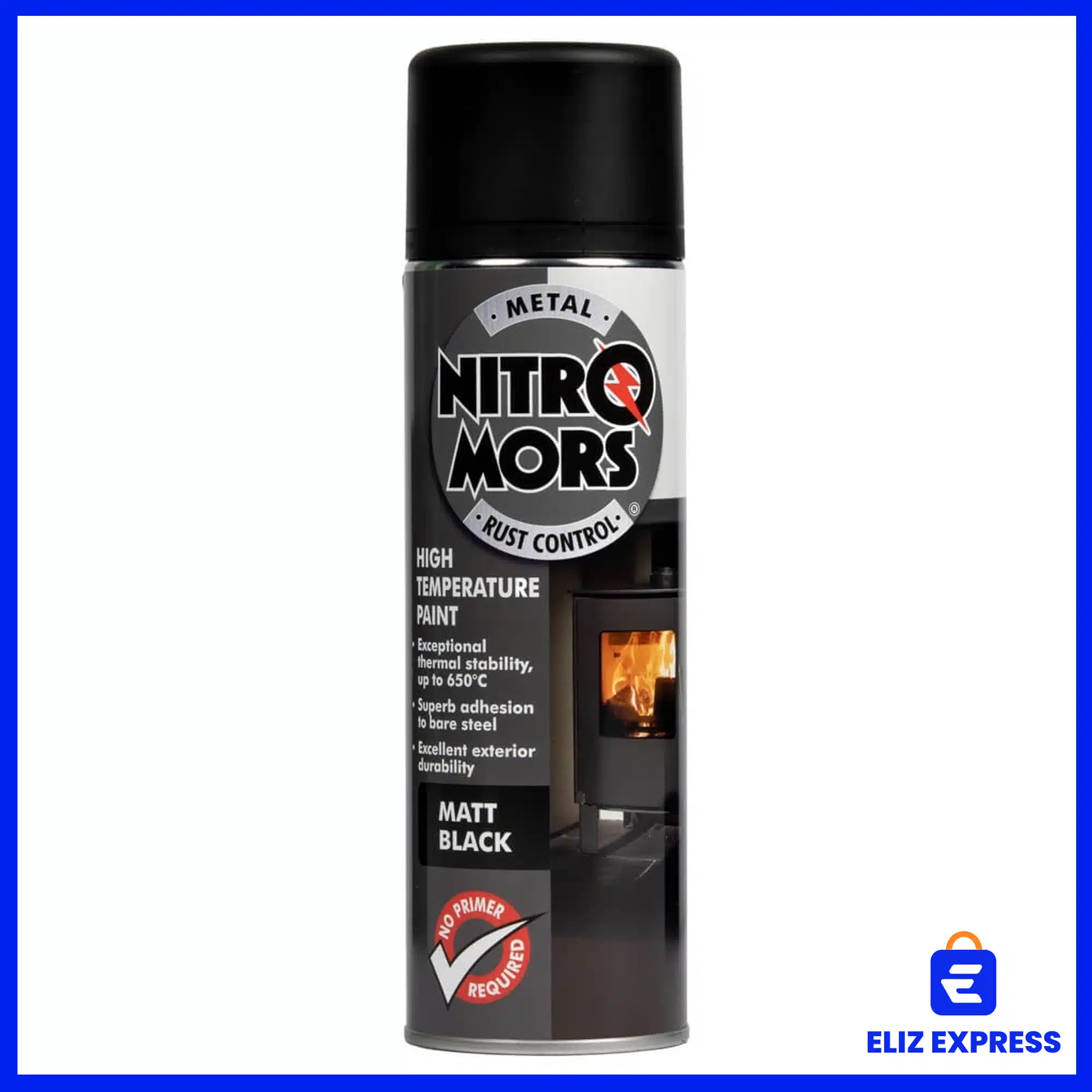 Nitromors Anti-Rust High Temperature Black Paint 500ml-1