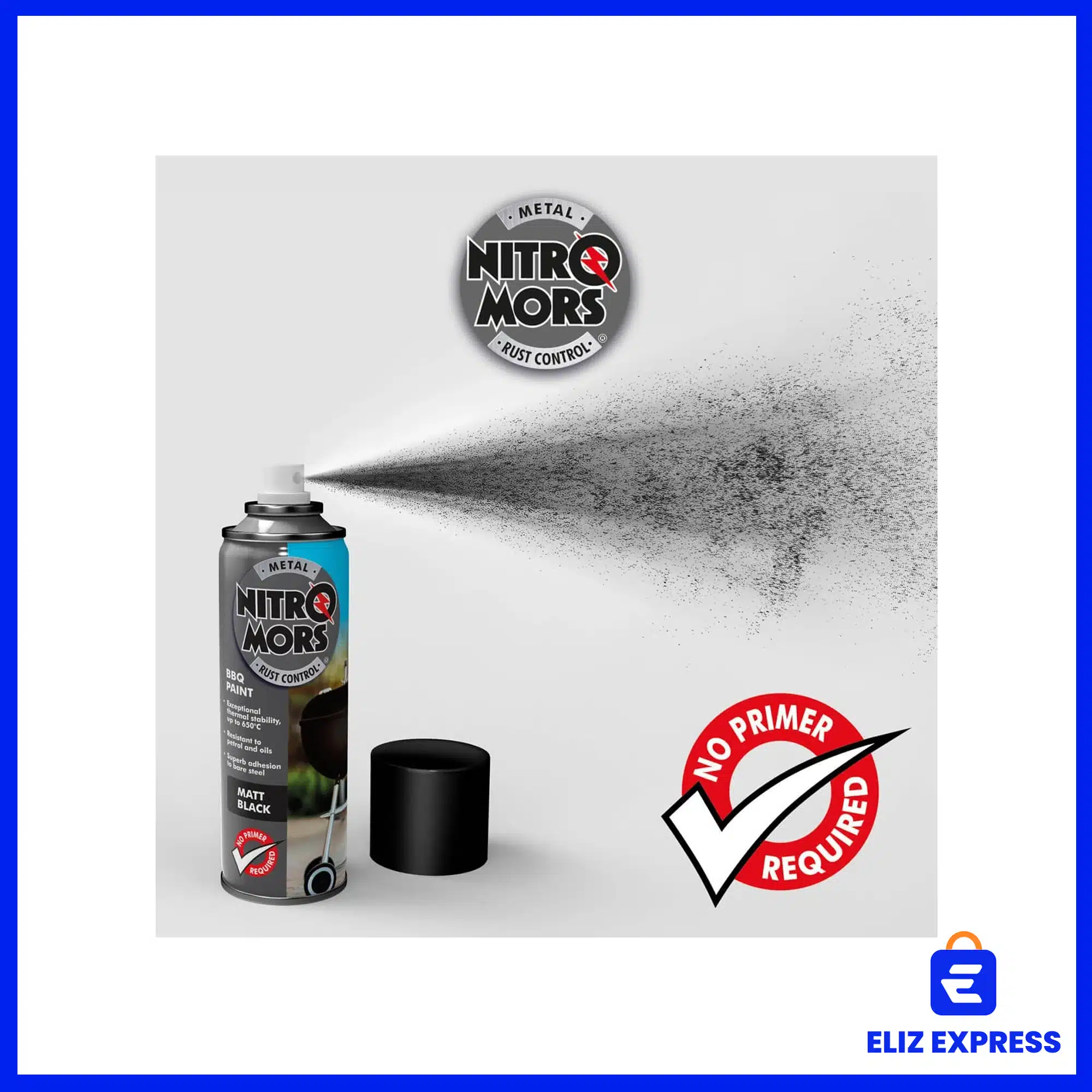 Nitromors Anti-Rust High Temperature Black Paint 500ml-4