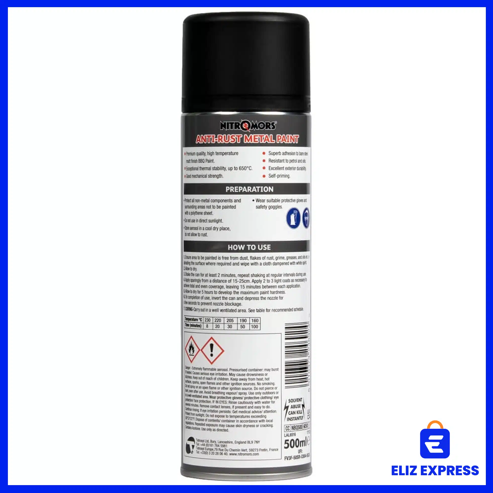 Nitromors Anti-Rust Metal BBQ Paint 500m-2
