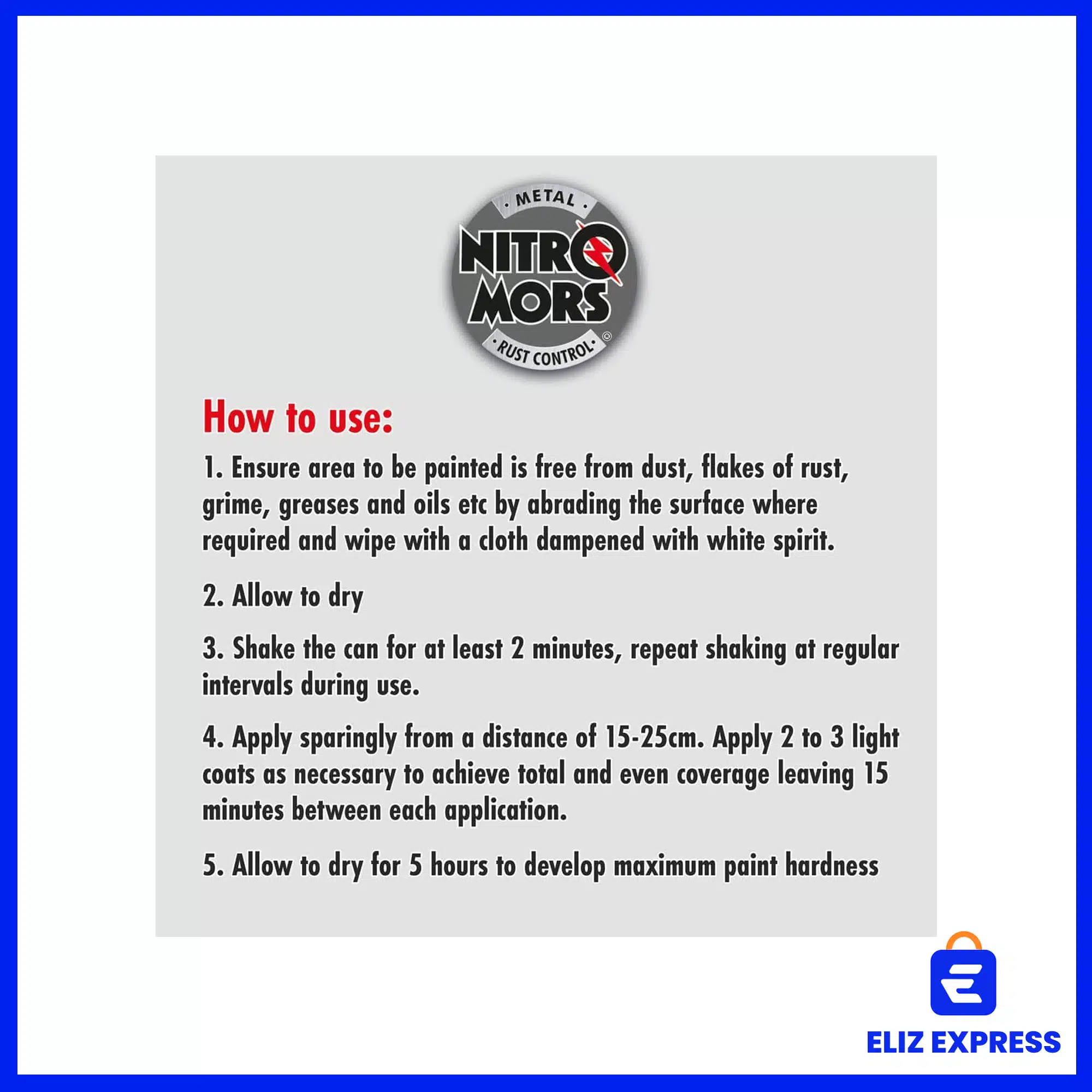 Nitromors Anti-Rust Metal BBQ Paint 500ml-5
