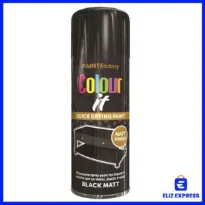 Paint Factory Black Matt Spray Paint 400ml
