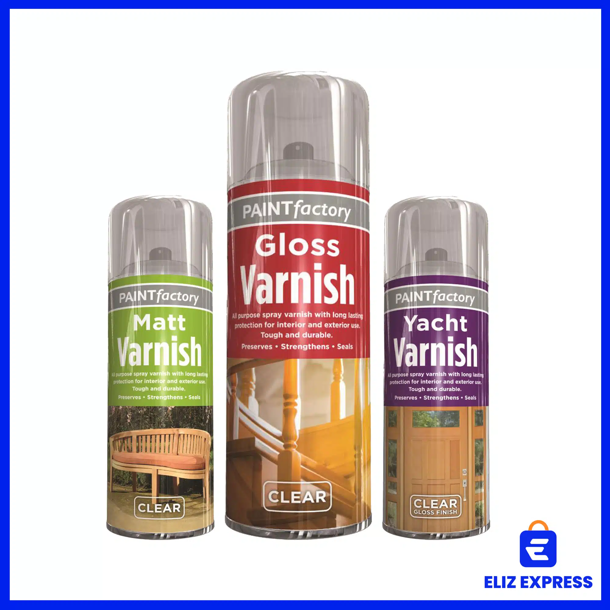 Paint Factory Clear Gloss Varnish Spray 400ml-2