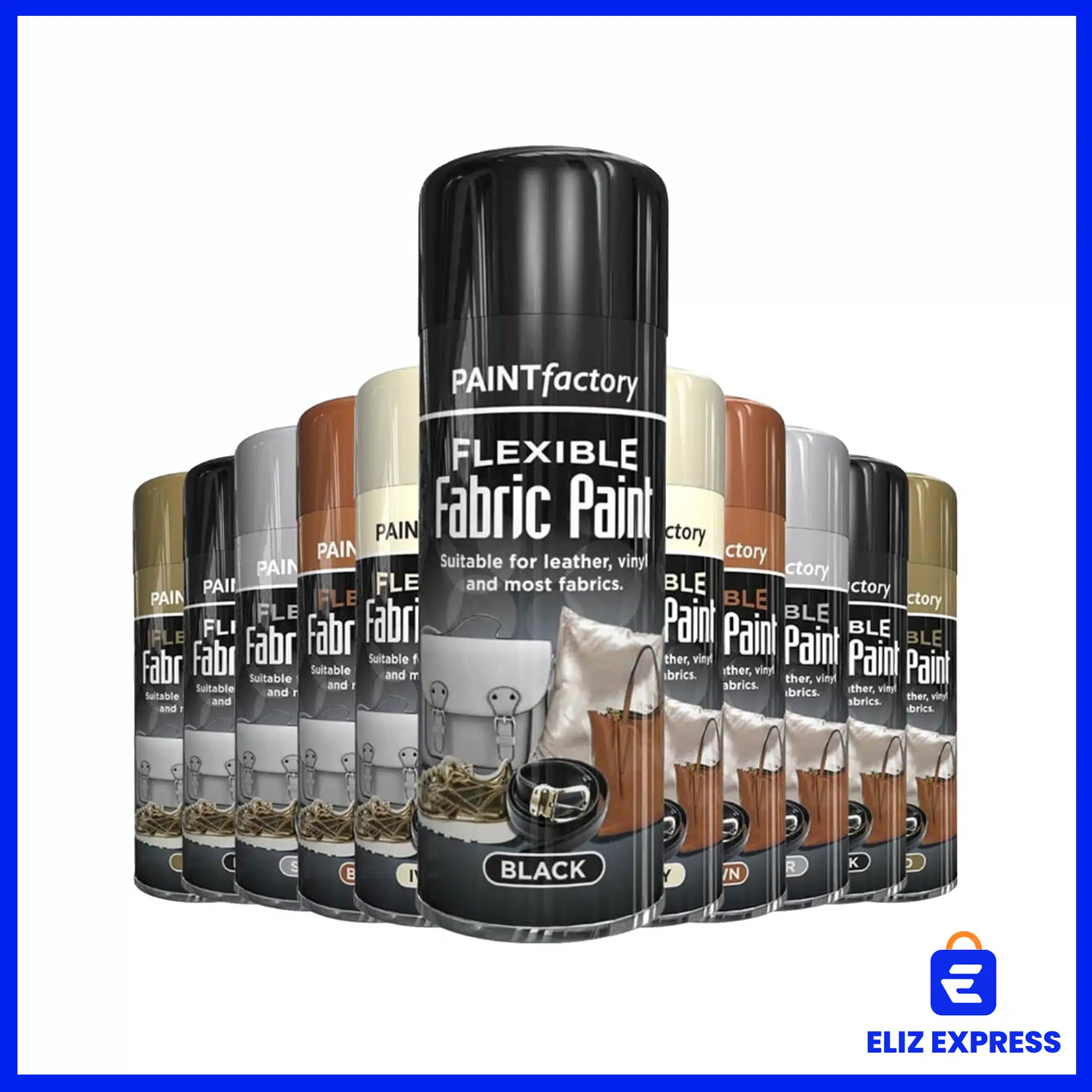 Paint Factory Flexible Fabric Spray Paint Black 200ml2
