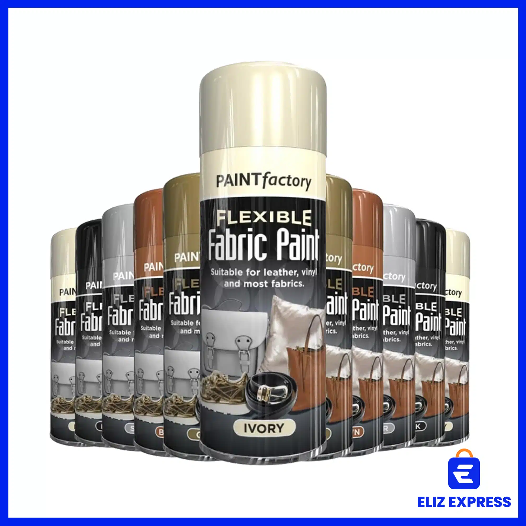 Paint Factory Flexible Fabric Spray Paint Ivory 200ml-2
