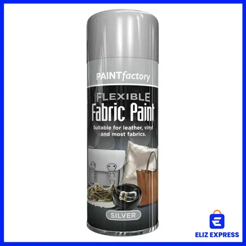 Paint Factory Flexible Fabric Spray Paint Silver 200ml-