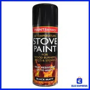 Paint Factory High Temperature Black Matt Stove Spray Paint 400ml