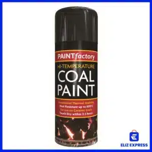 Paint Factory High Temperature Black Matt Coal Spray Paint 400ml