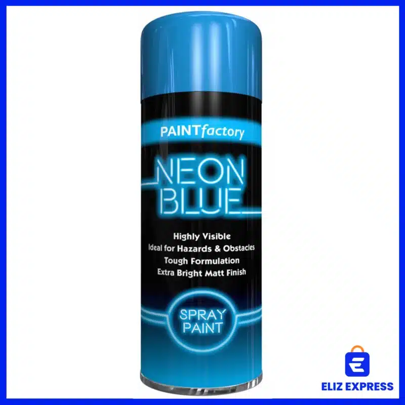Paint Factory Highly Visible Neon Spray Paint Color Blue 200ml