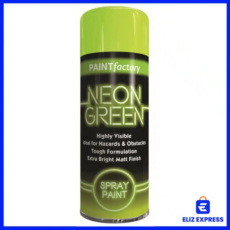 Paint Factory Highly Visible Neon Spray Paint Color Green 200ml