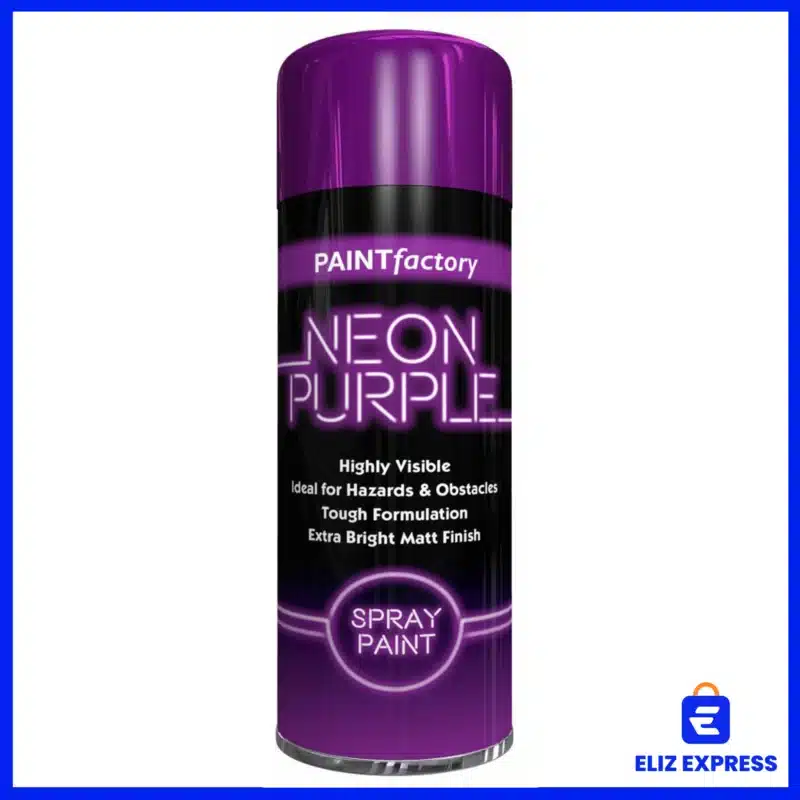 Paint Factory Highly Visible Neon Spray Paint Color Purple 200ml