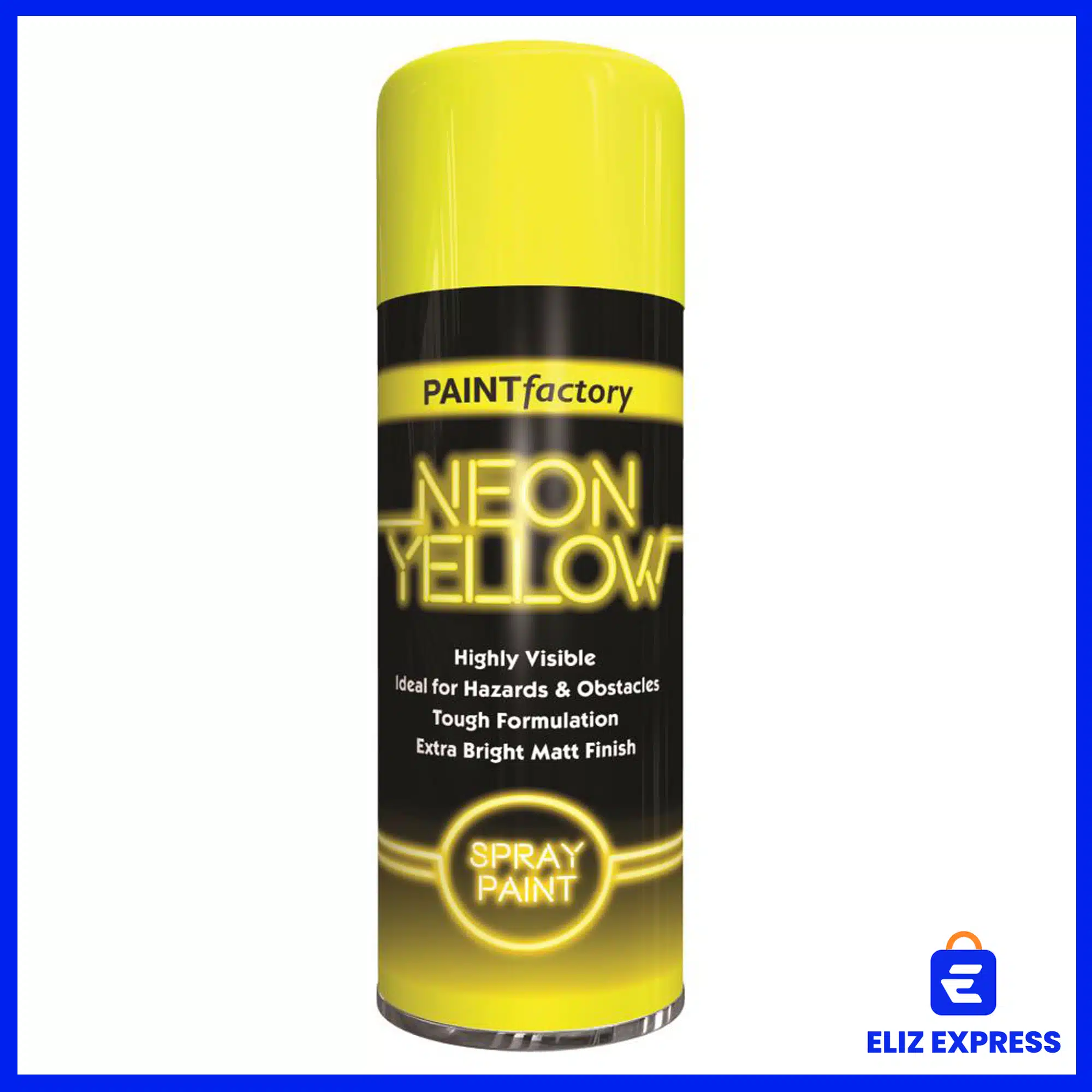 Paint Factory Highly Visible Neon Spray Paint Color Yellow 400ml