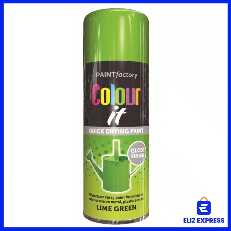 Paint Factory Lime Green Gloss Spray Paint 400ml