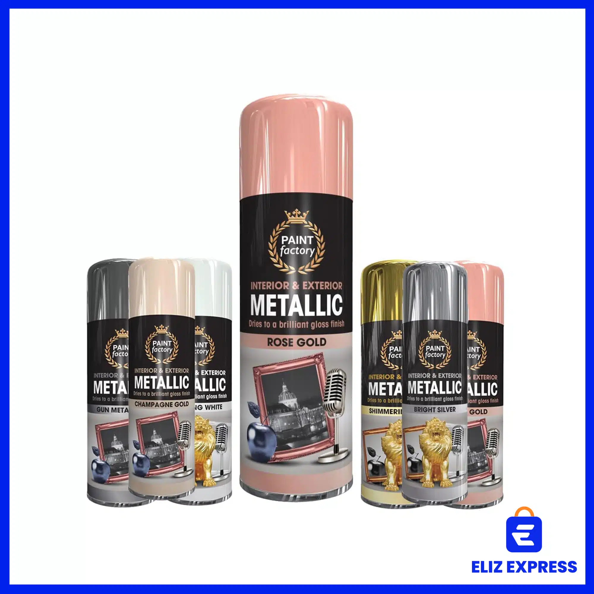 Paint Factory Metallic Rose Gold Spray Paint 400ml-2