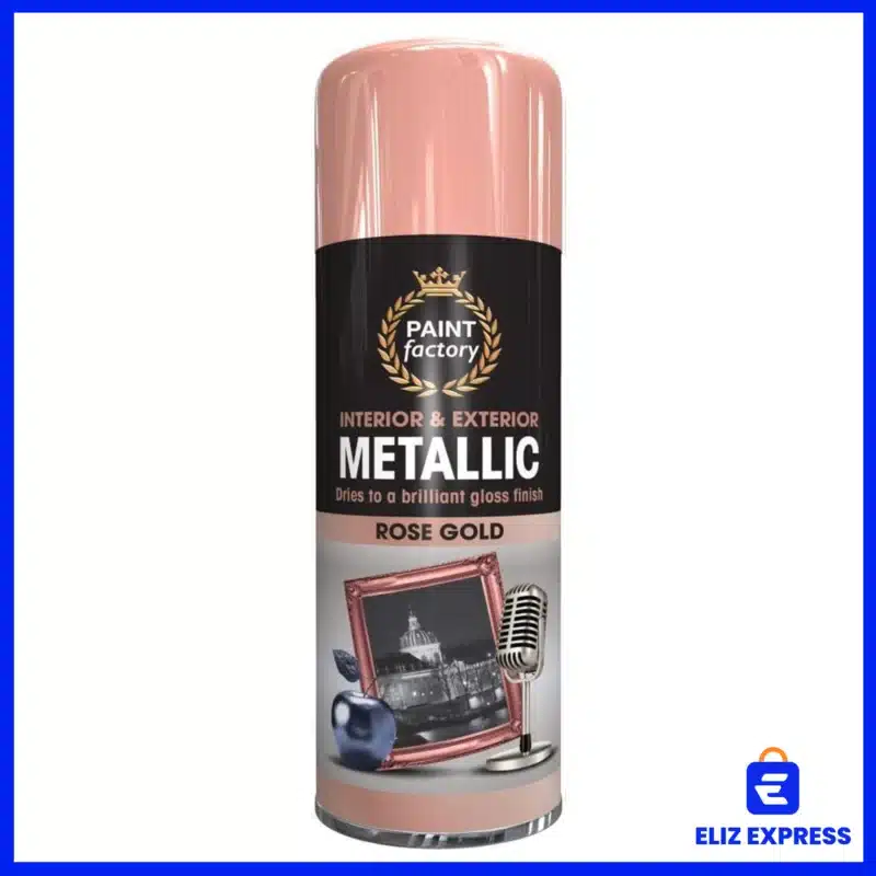 Paint Factory Metallic Rose Gold Spray Paint 400ml