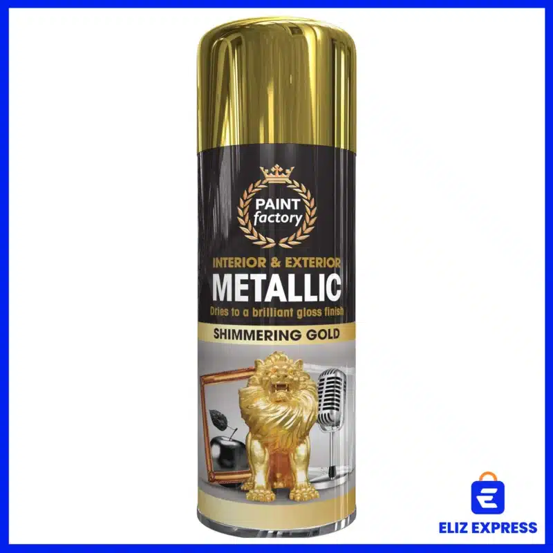 Paint Factory Metallic Shimmering Gold Spray Paint 400ml