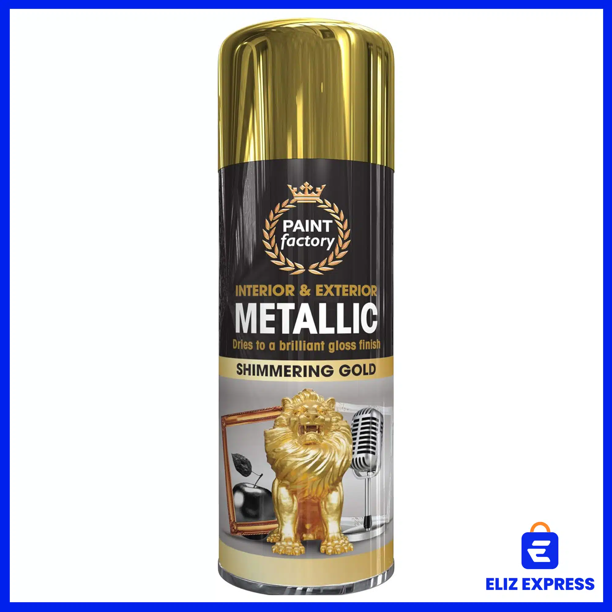 Paint Factory Metallic Shimmering Gold Spray Paint 400ml