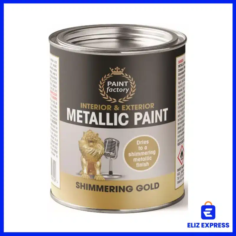 Paint Factory Metallic Shimmering Gold Tin Paint 300ml