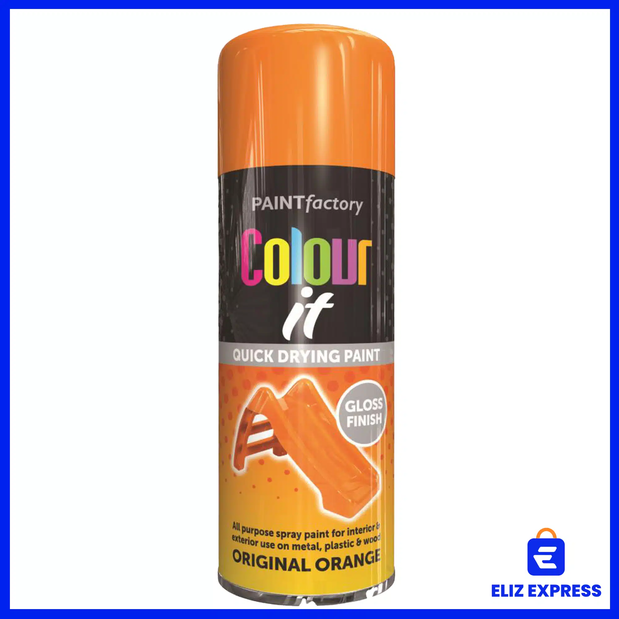 Paint Factory Original Orange Gloss Spray Paint 400ml
