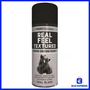 Paint Factory Real Feel Textured Spray Paint Coal Black 400ml