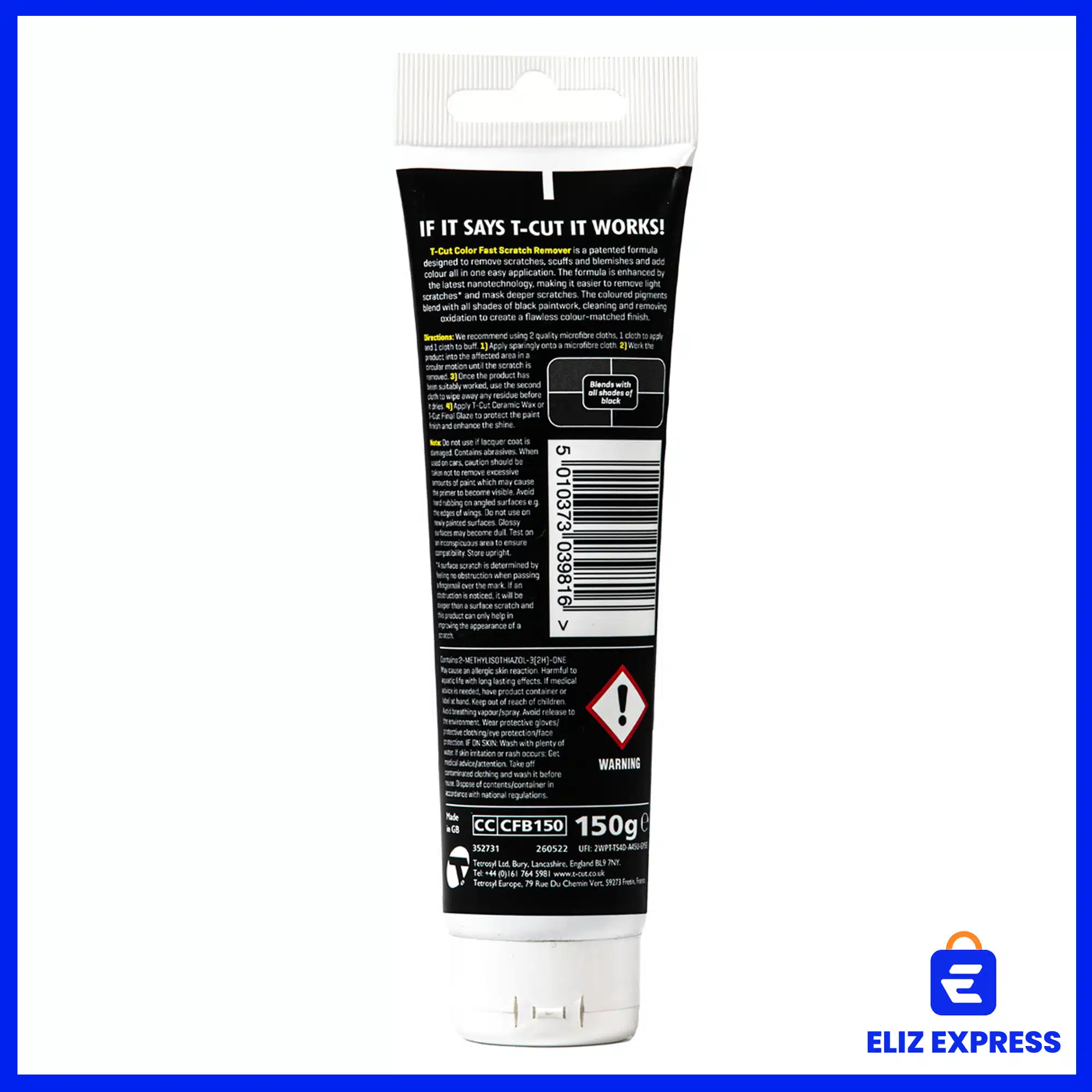 T-Cut Color Fast Scratch Remover Black 150g-2