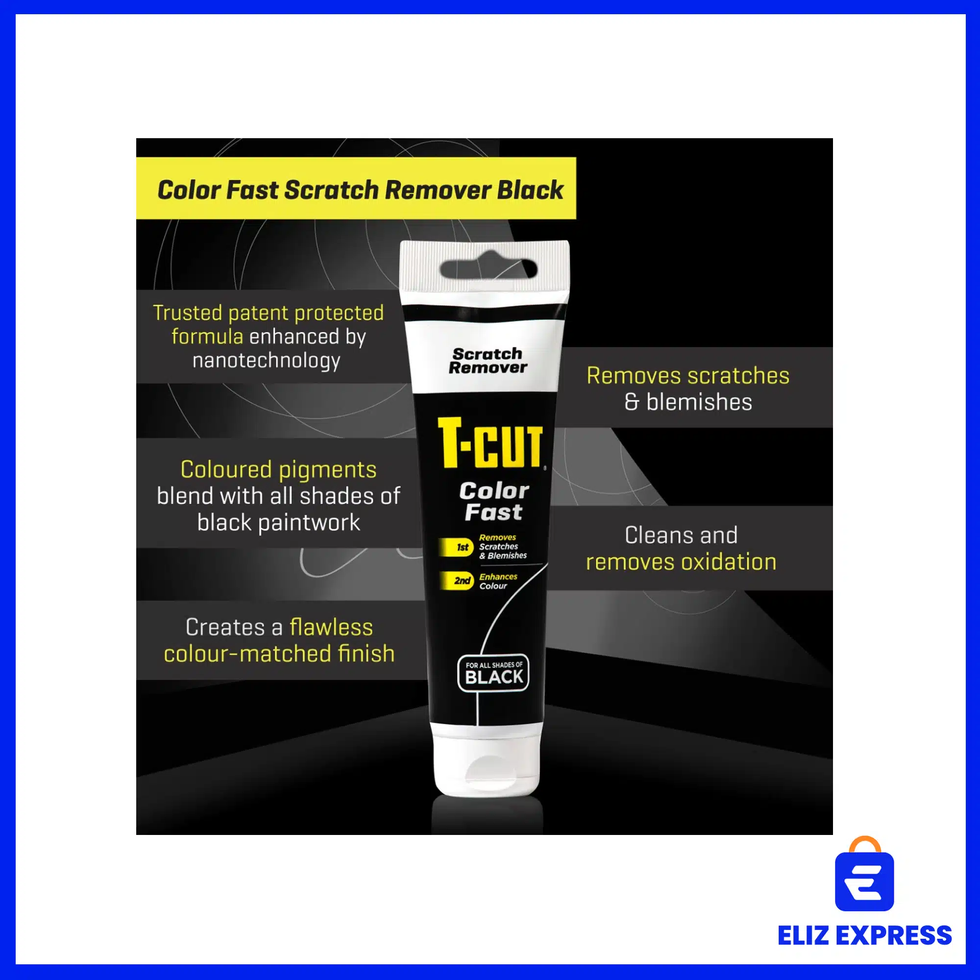 T-Cut Color Fast Scratch Remover Black 150g-3