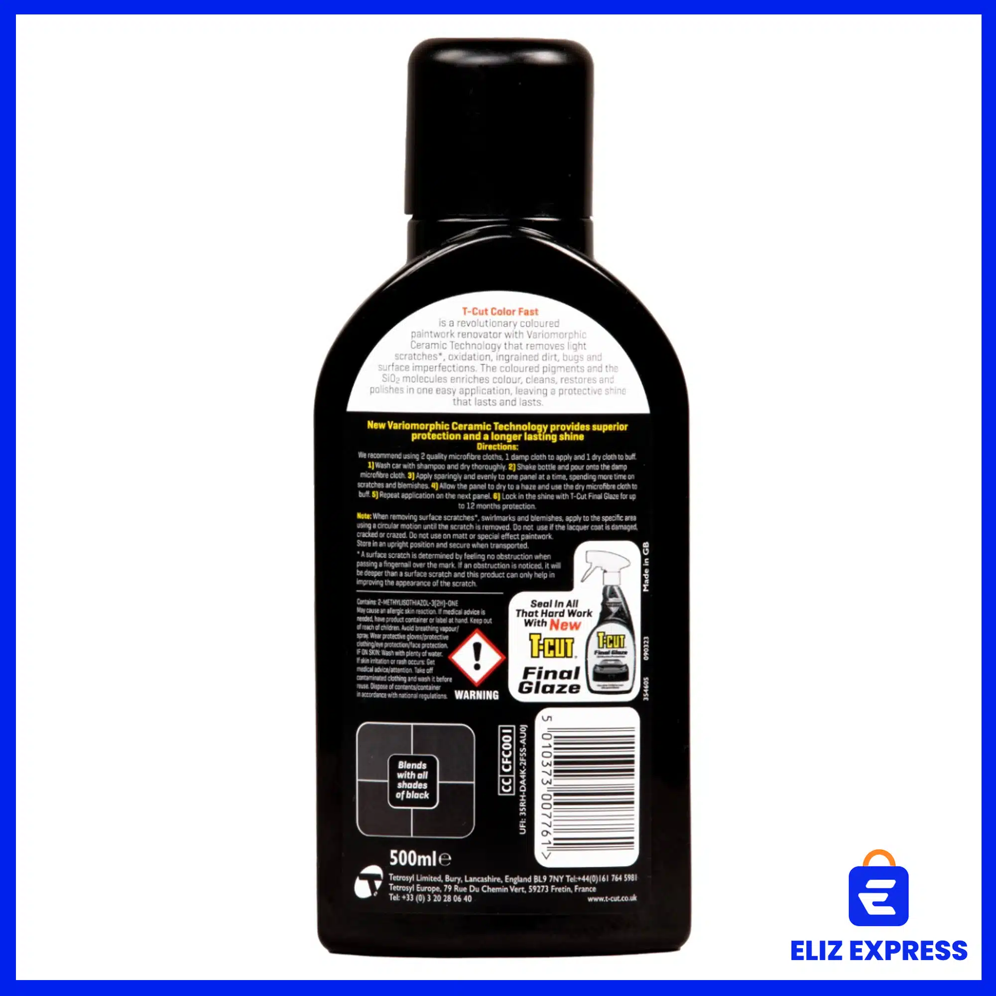 T-Cut Color Fast Scratch Remover Black 500ml-2