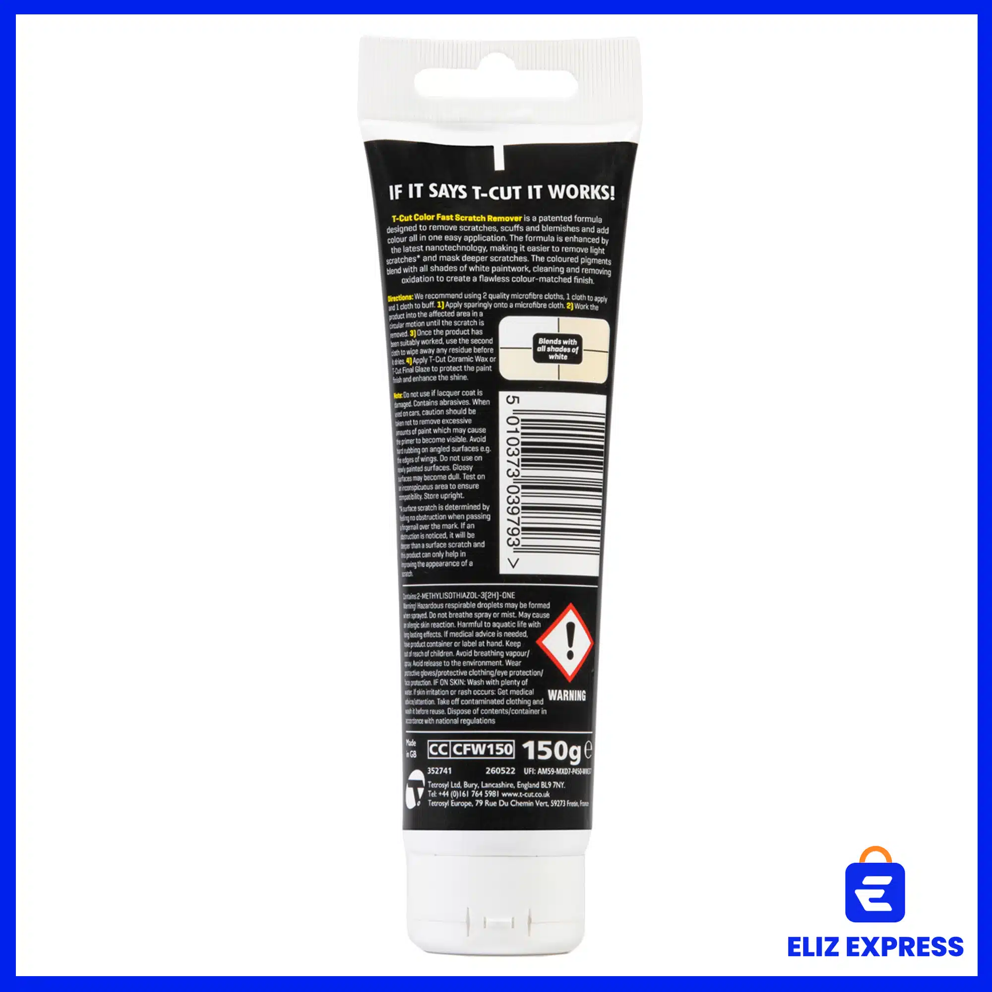 T-Cut Color Fast Scratch Remover White 150g-2