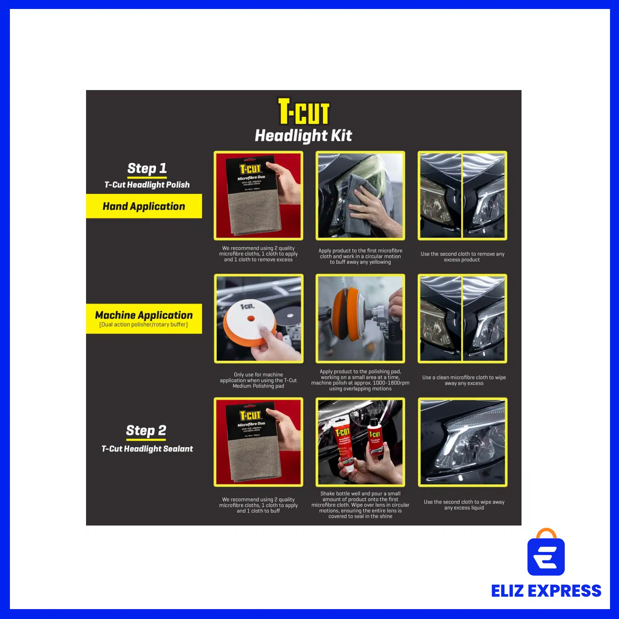 T-Cut Headlight Restoration Kit-7