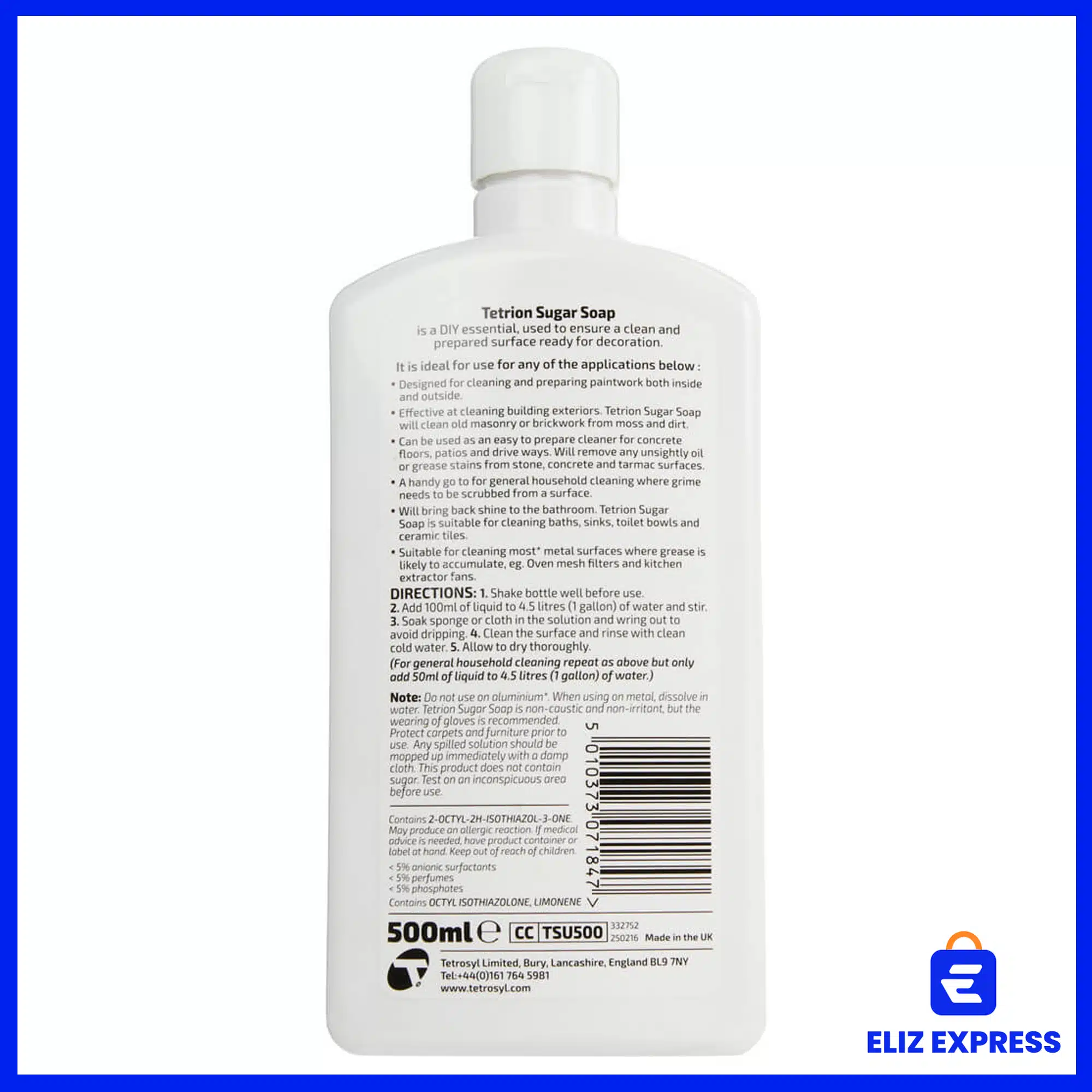 Tetrion Concentrated Sugar Soap 500ml-2