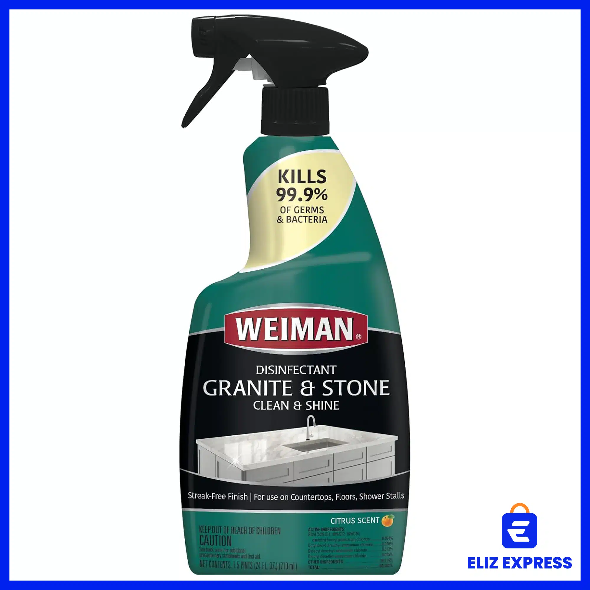 Weiman Disinfectant Granite & Stone Clean & Shine 24oz (710ml)