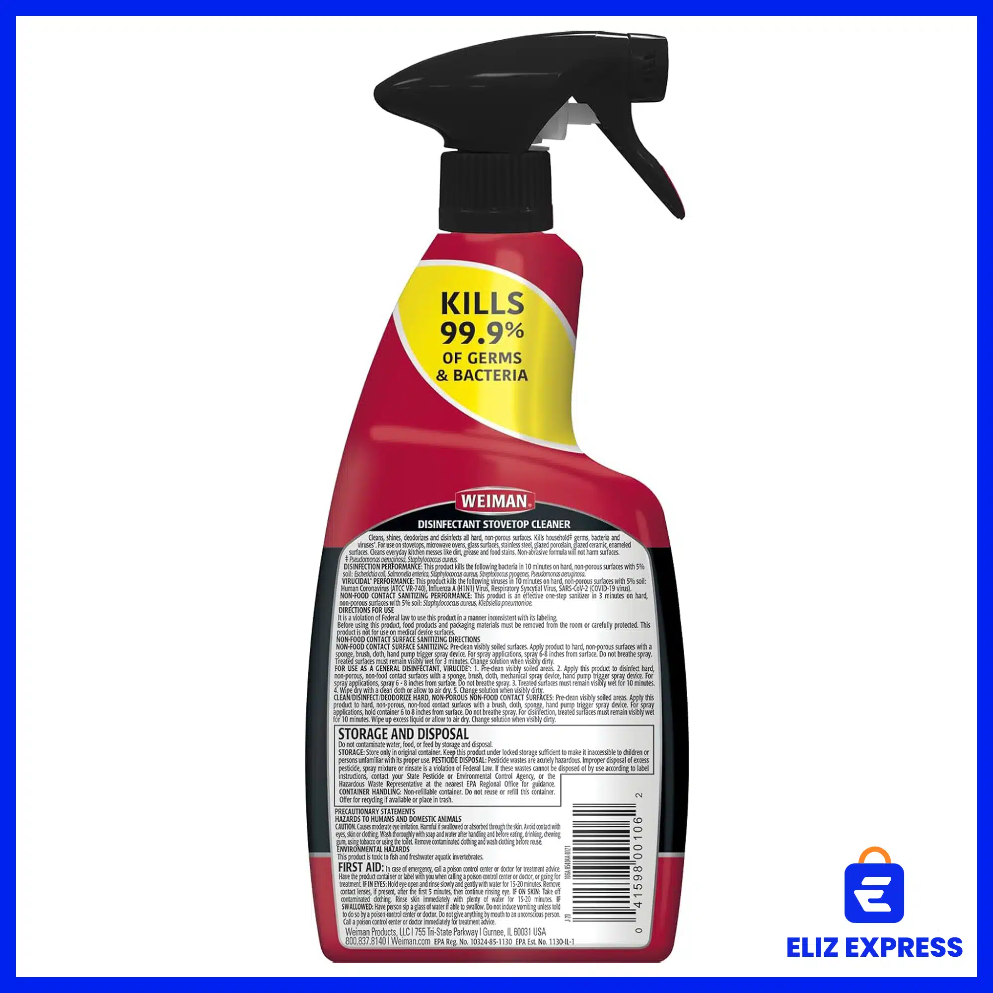 Weiman Glass Cook Top Daily Cleaner 22oz (651ml)-2