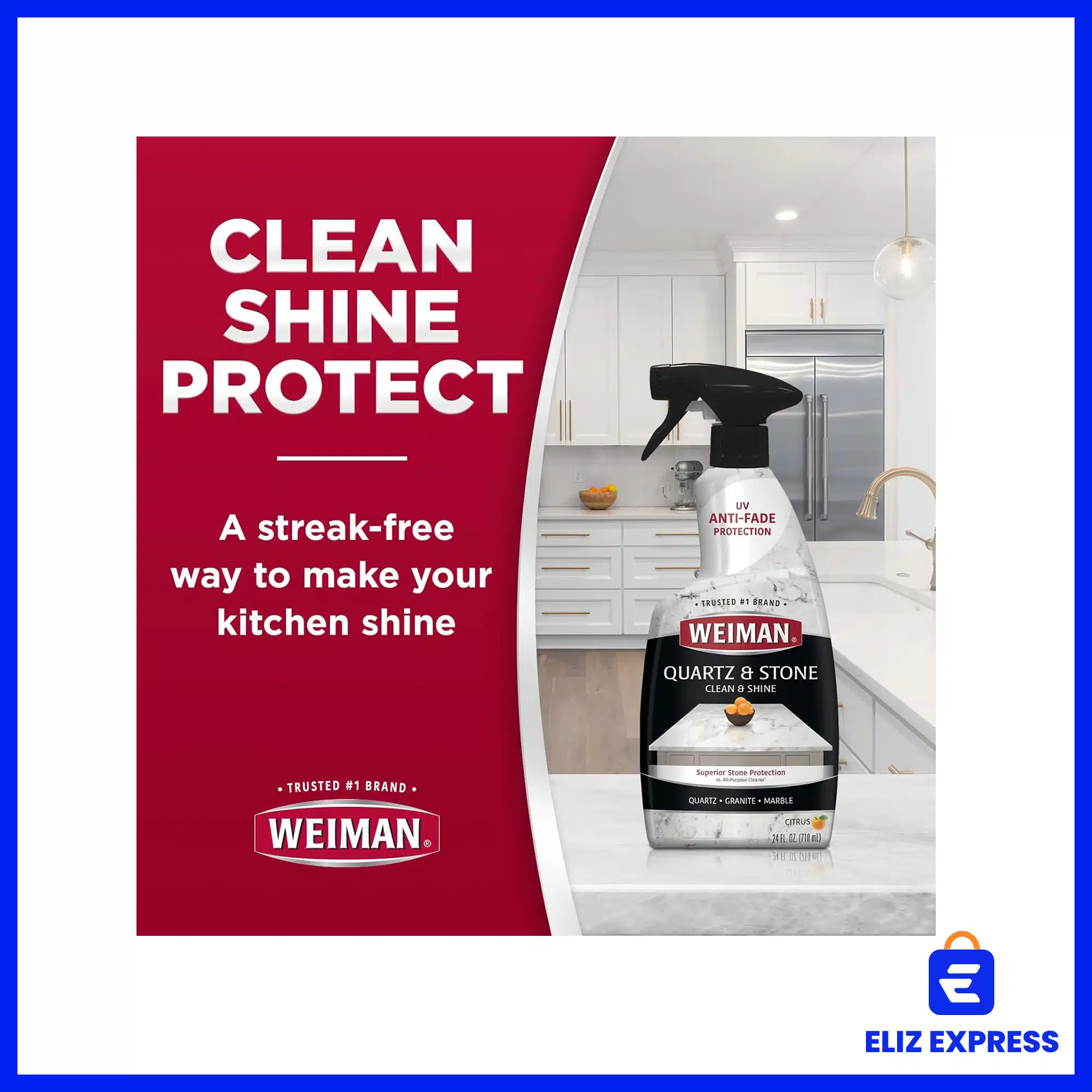 Weiman Quartz & Stone Clean & Shine 24oz (710ml)-3